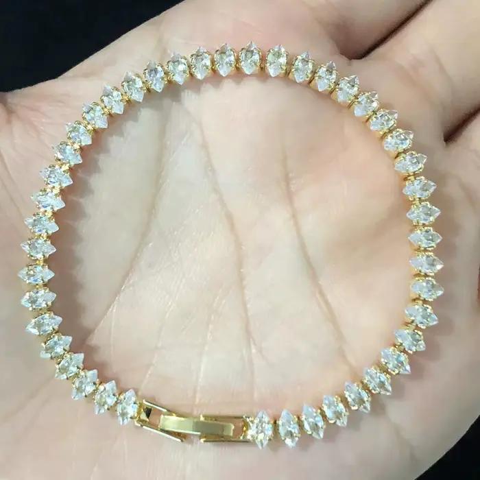 Bracelets géométriques en cristal romain de luxe pour femmes