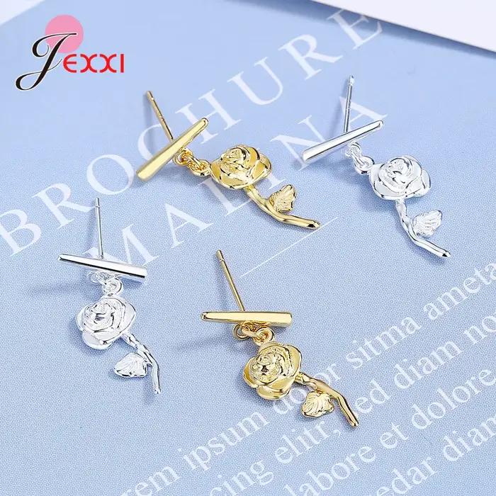 Boucles d'oreilles en argent Sterling 925 pour femmes et filles