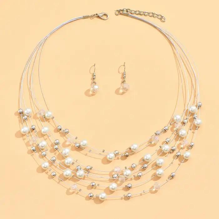 Collier multicouche pour femmes