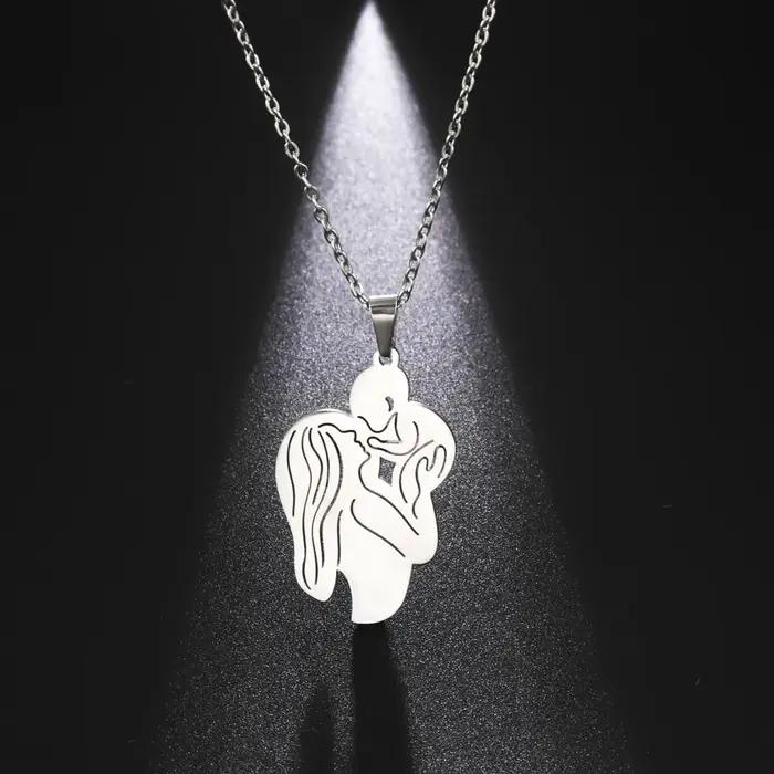 Amaxer maman et bébé collier famille