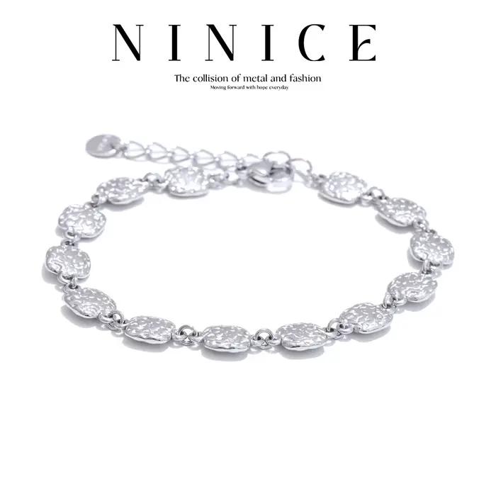 Bracelet Bracelet de mode en acier inoxydable en forme de coeur élégant Design Unique bijoux à la mode cadeau