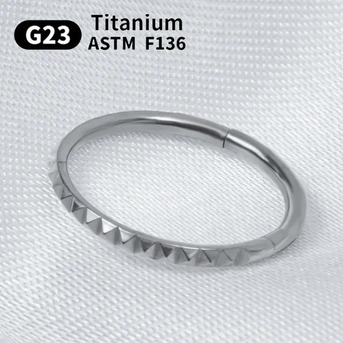 Anneau de nez en titane pour femmes, Segment articulé, Cartilage, Tragus, Helix, cerceau, Piercing à