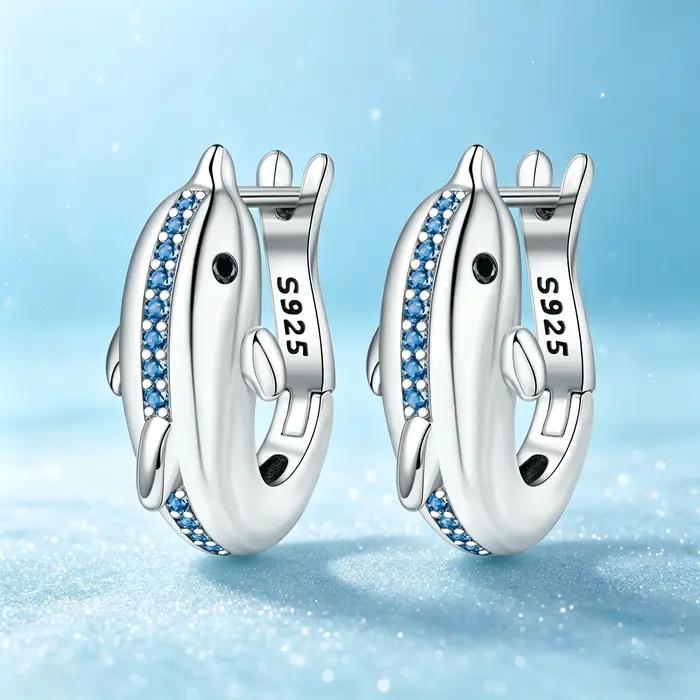 MISEFF – boucles d'oreilles en argent Sterling S925