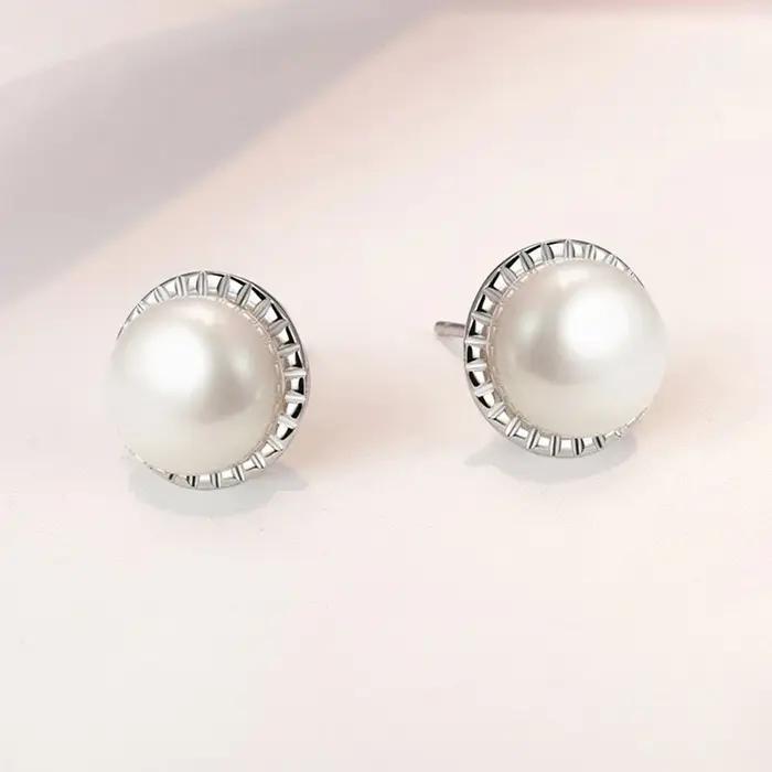 Andara – boucles d'oreilles rondes en argent Sterling 925 pour femmes