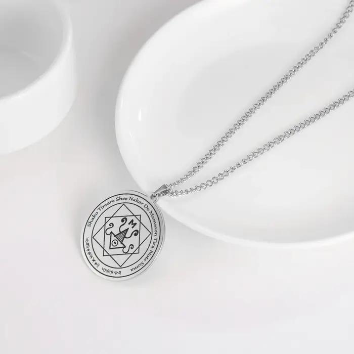 LIKGREAT Mammon collier argent Talisman colliers abondance prospérité