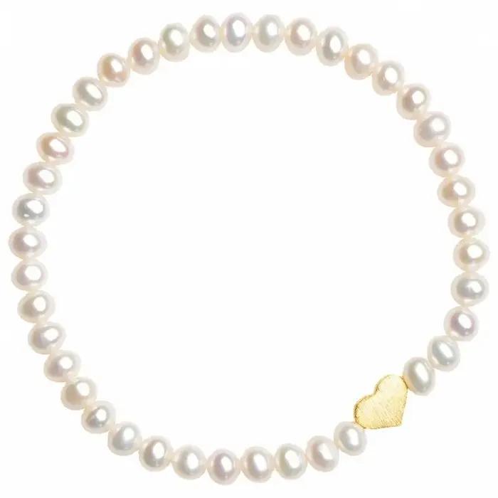 Bracelet en forme de cœur et de perles pour femmes