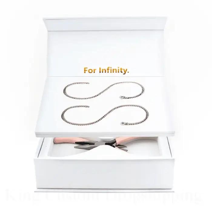 Bracelet éternel LOVEGARI en acier inoxydable 316 avec forme cœur pour femmes occasions spéciales