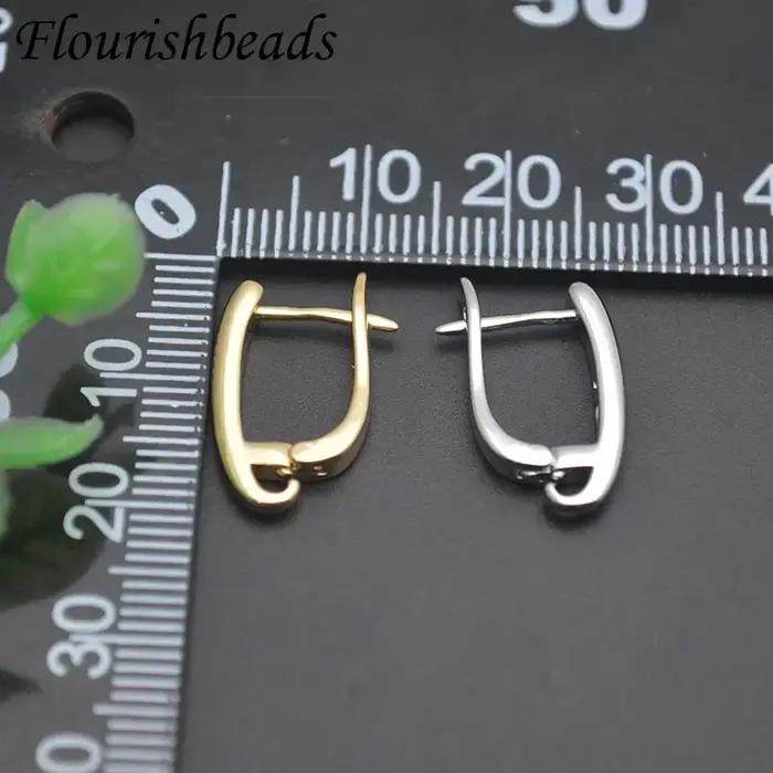 Boucles d'Oreilles Lisses Anti-Décoloration en Or 18k