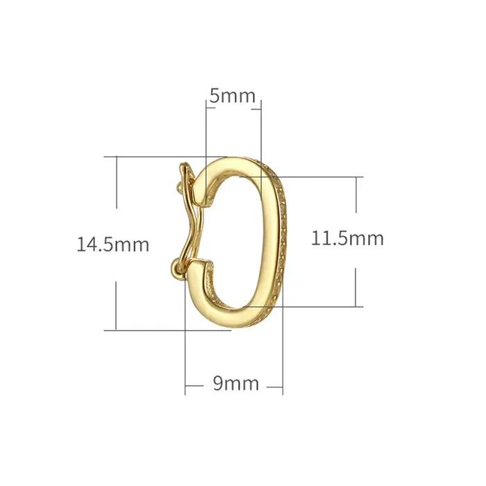 Fermoirs plaqués or 18K 14K rhodium ou argent pour bijoux amplificateurs de pendentifs pour bracelet collier et accessoires occasions spéciales