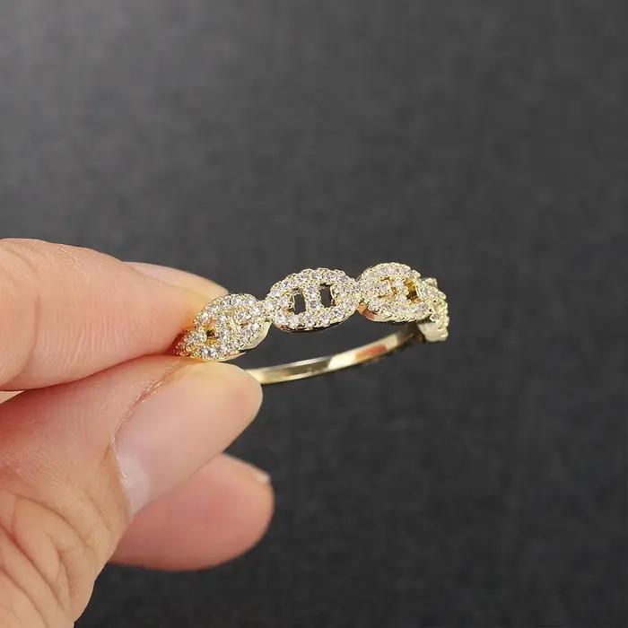 Bague à maillons Hip Hop pour femme