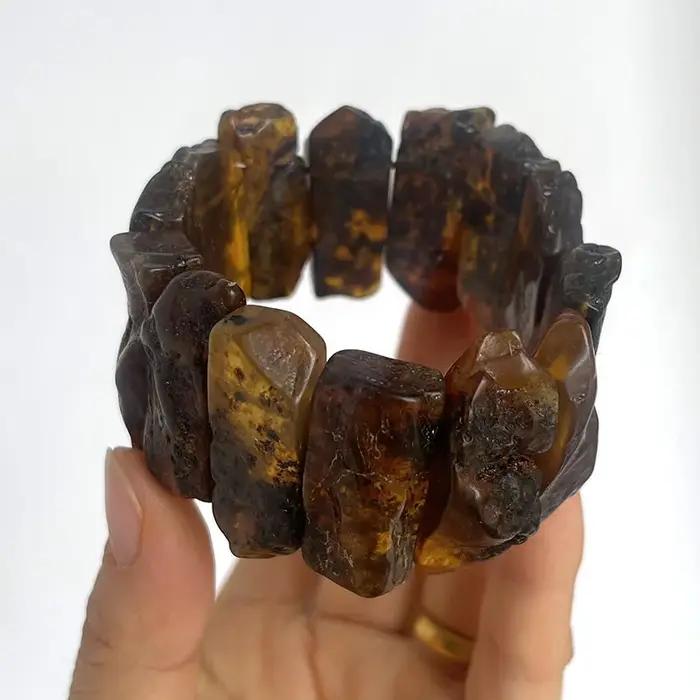 Nouveau Bracelet et Bracelet en ambre pour unisexe