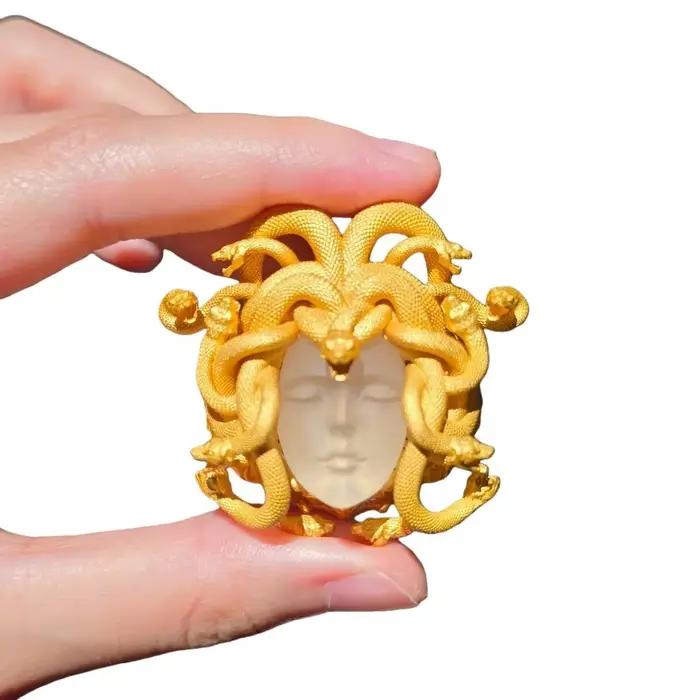 Bague en or Meduse de la Grèce antique