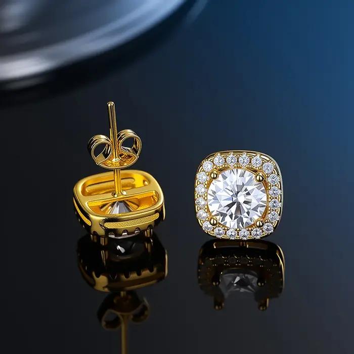 Boucles d'oreilles personnalisées en argent Sterling S925
