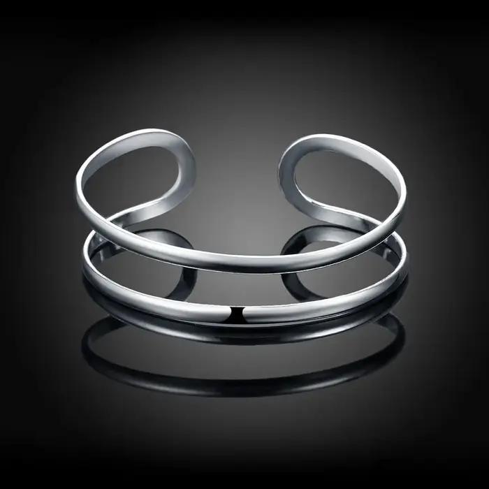 Bracelets ajustables en argent sterling 925 pour homme et femme, bijoux de mode urbaine, pour fêtes,