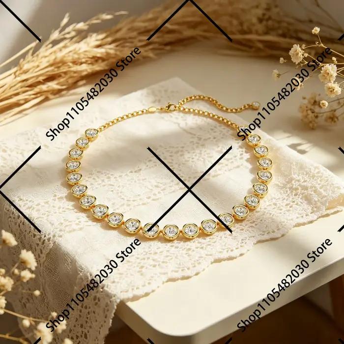 Collier à trois cercles entrelacés, style élégant et raffiné