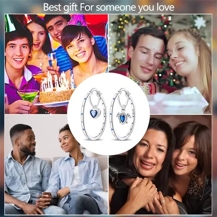 Nouvelles boucles d'oreilles en argent sterling 925 en forme de tortue de mer pour femme, brillantes, pour mariage, fiançailles, bijoux cadeau