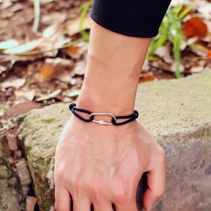 Noter-Bracelet à Nministériels d Fin pour Homme