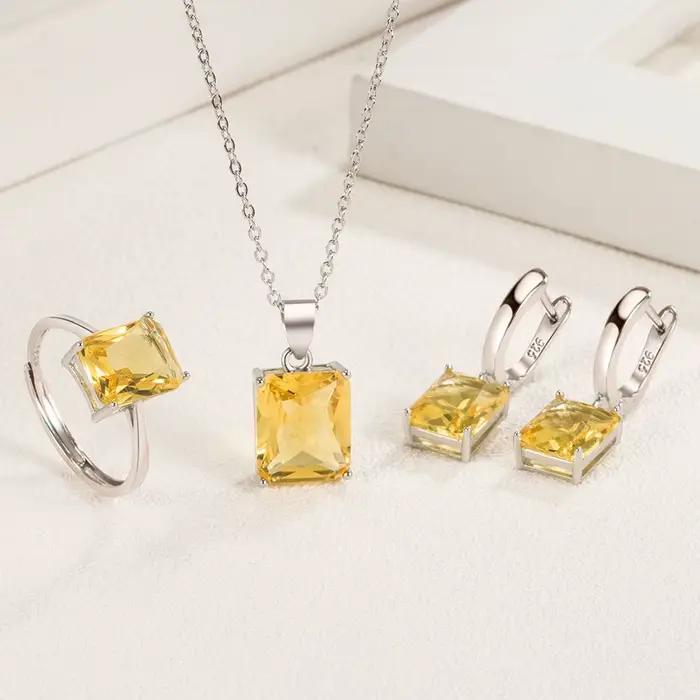 Zunderes-Ensembles de bijoux de mariage pour femmes