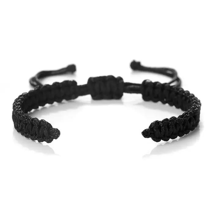 Bracelets semi-finis en fil de nylon 19 couleurs pour hommes et femmes, ajustables, tressés à la mai