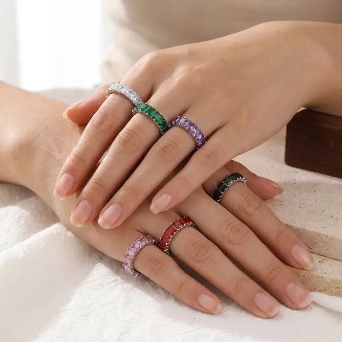 Bague en acier inoxydable pour femme