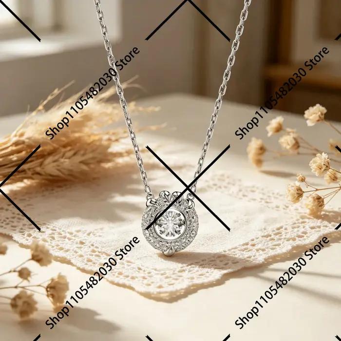 Collier à trois cercles entrelacés, style élégant et raffiné