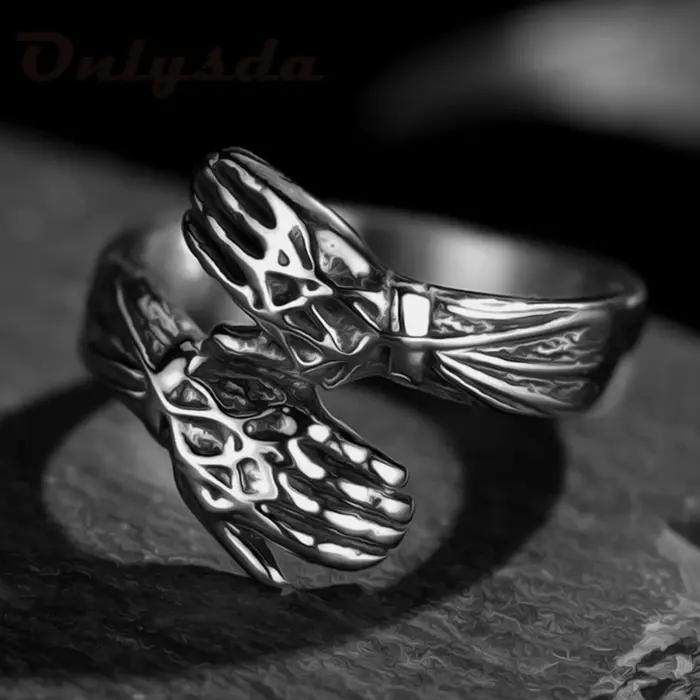 Bague en acier inoxydable pour hommes et femmes