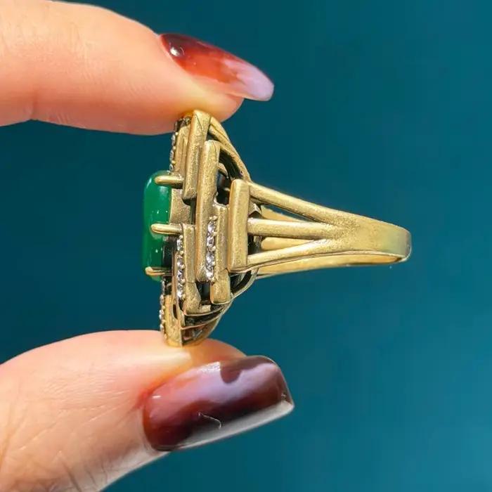 Bague Vintage en pierre naturelle
