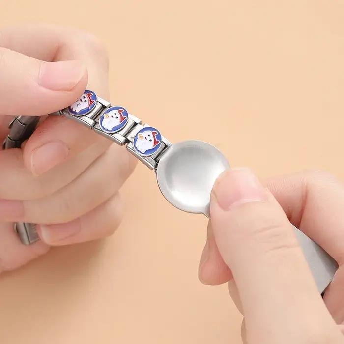 Bracelet à breloques italien outil de détachement pour chaîne à maillons bijoux en acier inoxydable fabrication artisanale pour femmes occasions spéciales bricolage