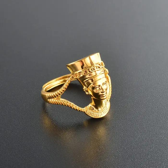Bague Anniyo Reine Égyptienne Néfertiti pour Femme