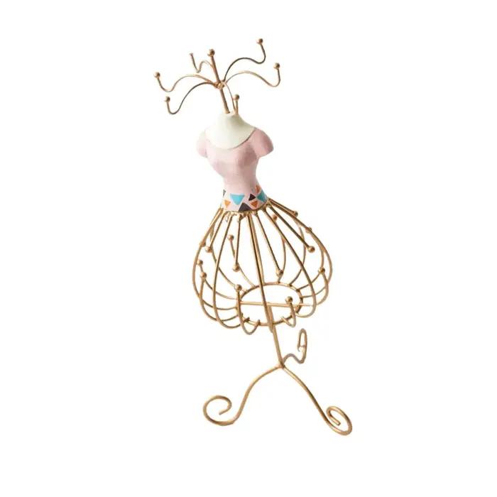 Présentoir à bijoux Princesse en résine et métal pour la décoration intérieure et le rangement élégant bijoux femmes occasions spéciales