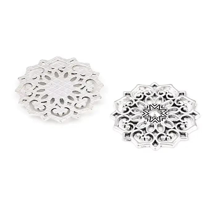 Fleur de vigne en alliage de zinc bronze antique pour femmes, breloques allergiques, bijoux de bricolage, fournitures exécutives, collier, boucles d'oreilles, accessoires