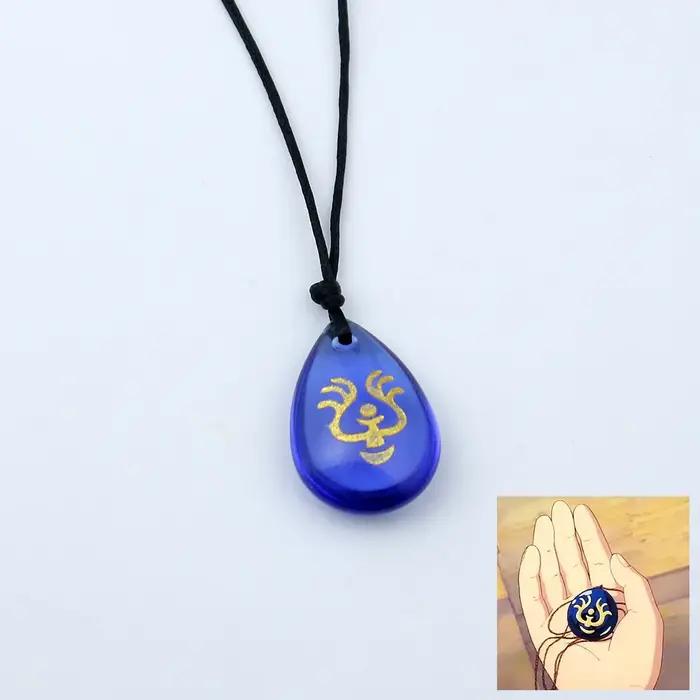 Collier en pierre de ciel mystérieux goutte d'eau bijou romantique unisexe pour occasions spéciales femmes cosmétique cosplay
