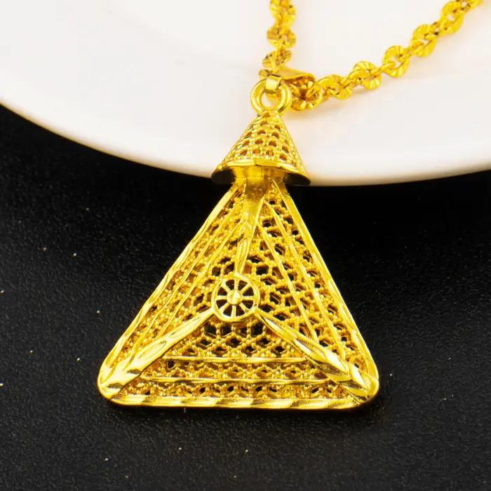 Ensemble de bijoux de mariage en or arabe de luxe
