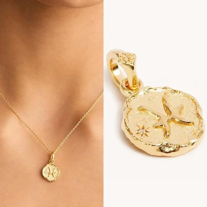 Collier Pendentif Géométrique Signes Astrologiques 12 Constellations en Acier Inoxydable pour Femme