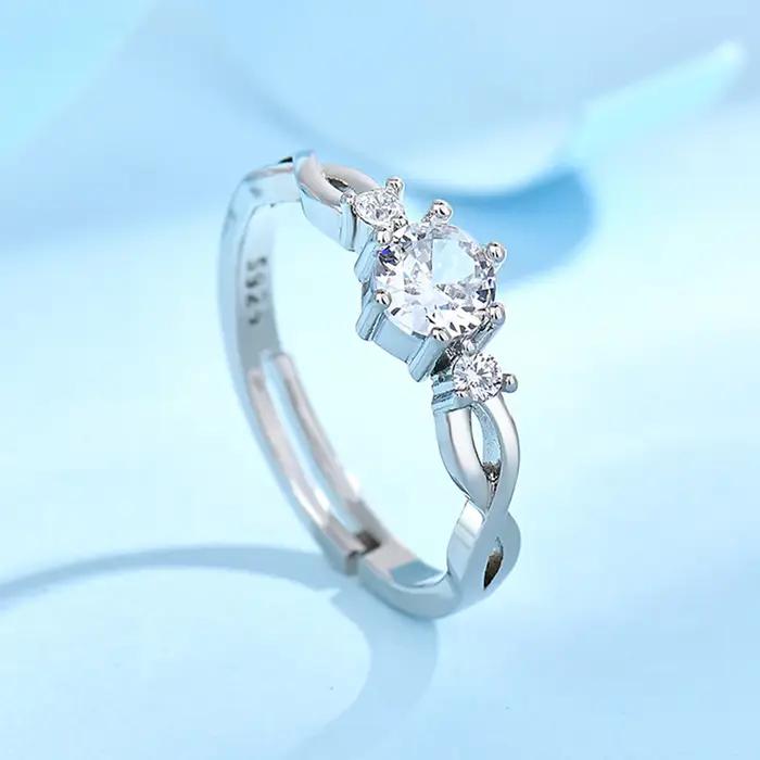Bague Ajustable Vintage Amissié pour Femme