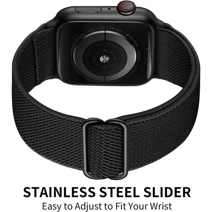 Bracelet pour bracelet de montre Apple 49mm 44mm 40mm 45mm 41mm 42mm 38mm bracelet en Nylon élastique réglable iWatch série 8 se 7 6 5 9 Ultra