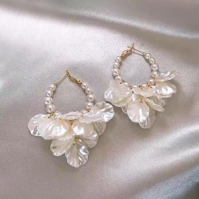Boucles d'oreilles longues à franges pour femmes
