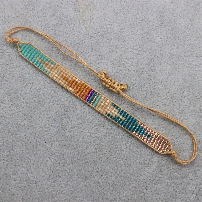ZHONGVI Miyuki Bracelet pour femmes bohême ethnique Bracelets bijoux
