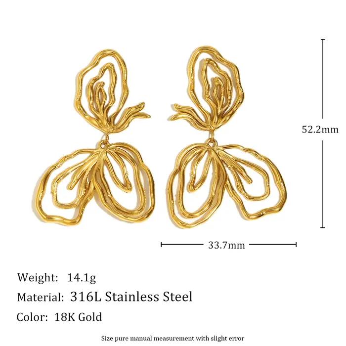E.B.belle – boucles d'oreilles créatives en forme de C pour femmes