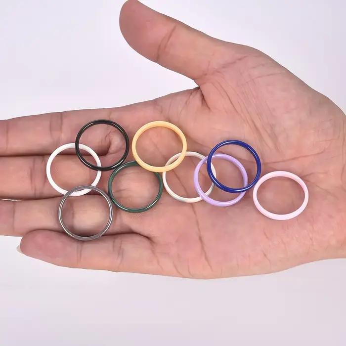 Bagues en céramique au Design romantique et doux