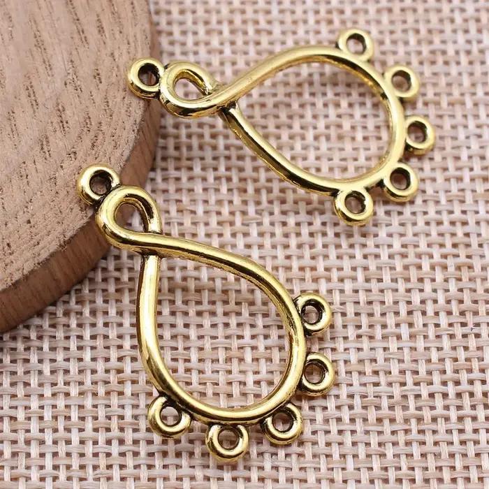 Boucles d'oreilles torsadées découpées pour bijoux DIY accessoires pour téléphone personnalisable pour femmes et créateurs