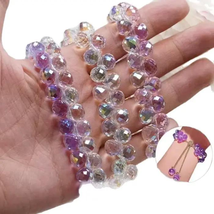 Bracelet en cristal brillant unisexe classique avec motifs ronds pour femmes et hommes, parfait pour les rendez-vous et les cadeaux d'amitié