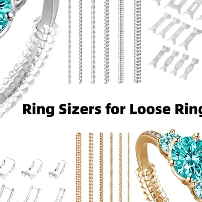 Outils de réduction de taille de bague à ressort spiralé – Ajusteur invisible pour resserrer les bagues trop grandes –