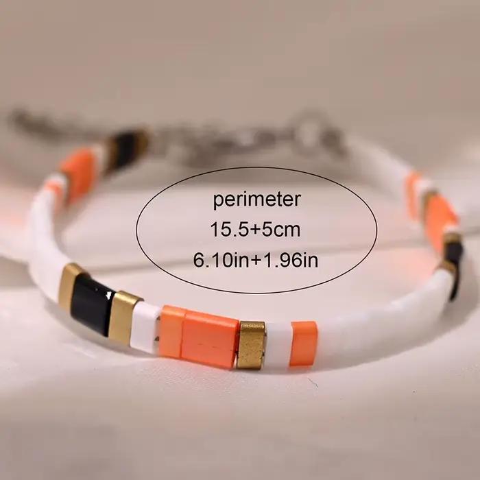 ATA YUKI TILA-Bracelet de perles colorées empilables pour femmes