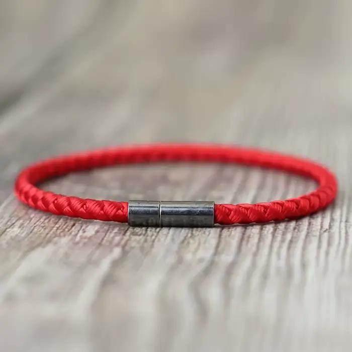Nouveau Bracelet en corde pour hommes et femmes, Bracelets d'amitié assortis, accessoires de bijoux de méditation, Braslet Rouge Pulseira Masculina