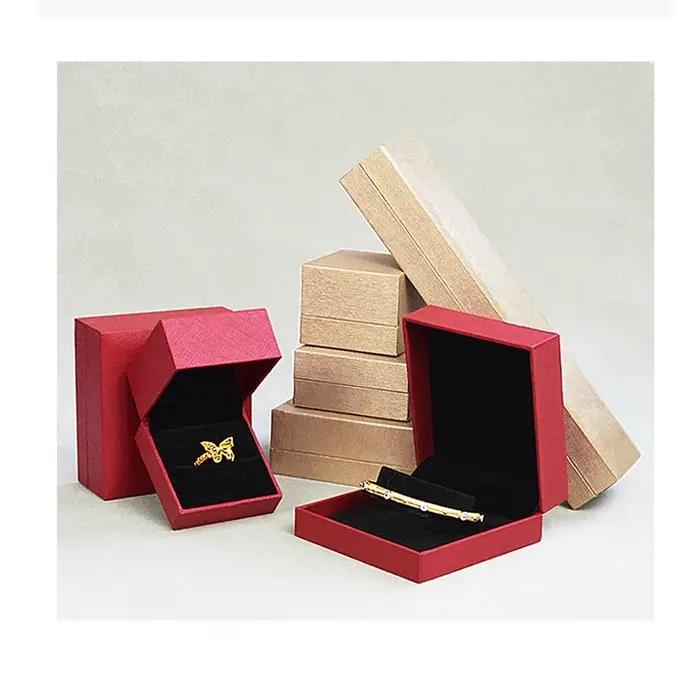 Boîte de présentation de bijoux à carreaux bagues bracelets colliers étui organisateur