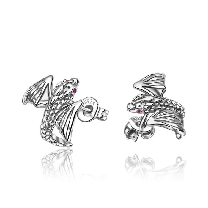 Boucles d'oreilles et breloques pendantes en argent sterling 925