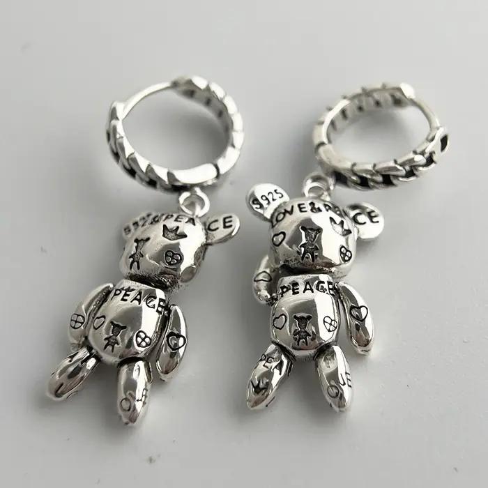 Boucles d'oreilles Vintage en argent Sterling 925 pour femmes