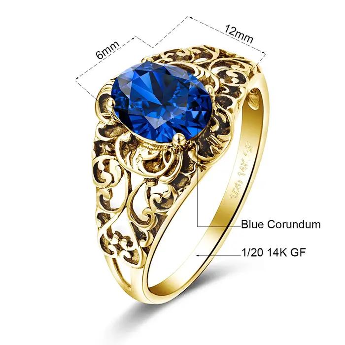 Bague Vintage en or 14 carats pour femmes, bague sculptée en Relief victorien pour fête, cadeaux de