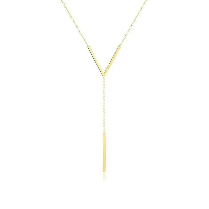 Collier clavicule Long et Sexy en forme de V pour femmes